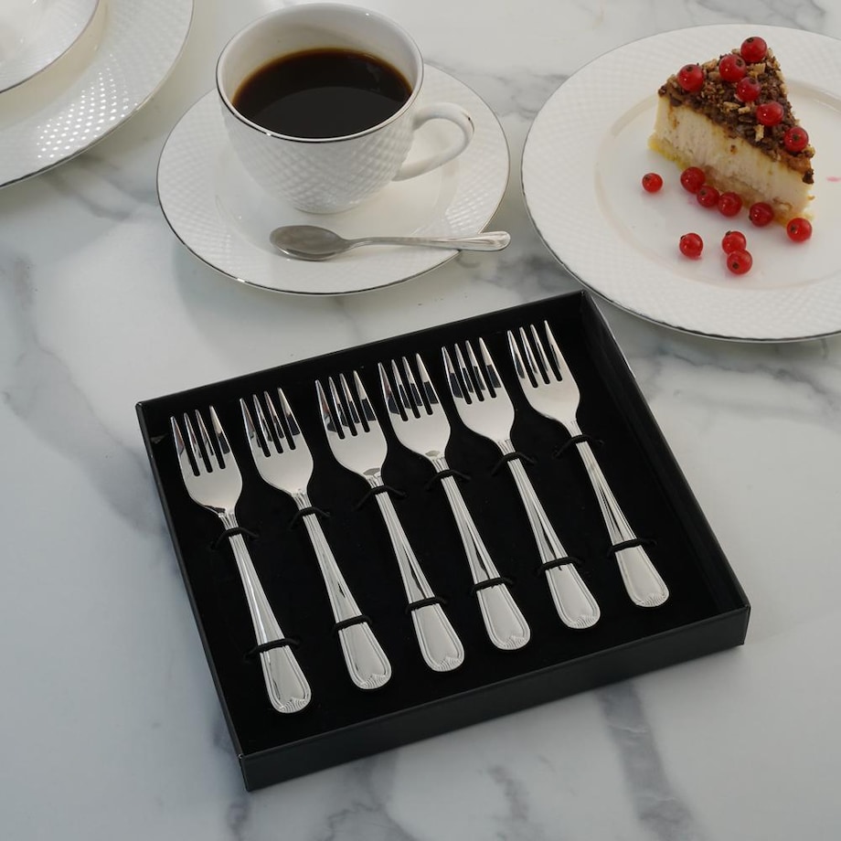 VILLA ITALIA Komplet widelczyków do ciasta 6 sztuk PRETORIA