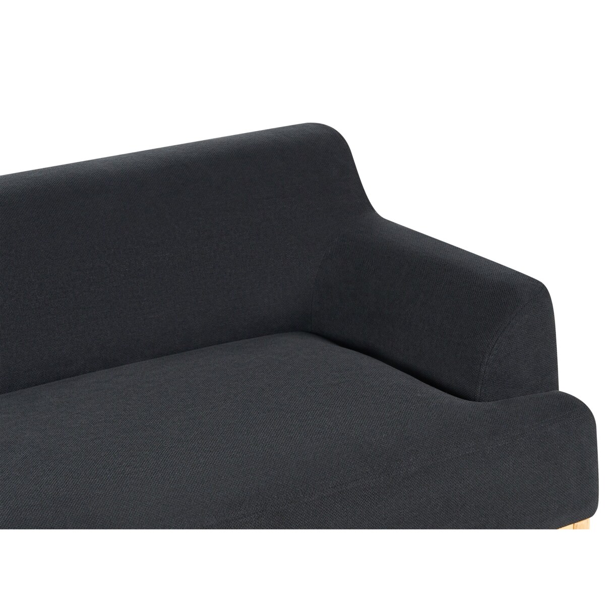 Sofa 3-osobowa czarna SOSJO