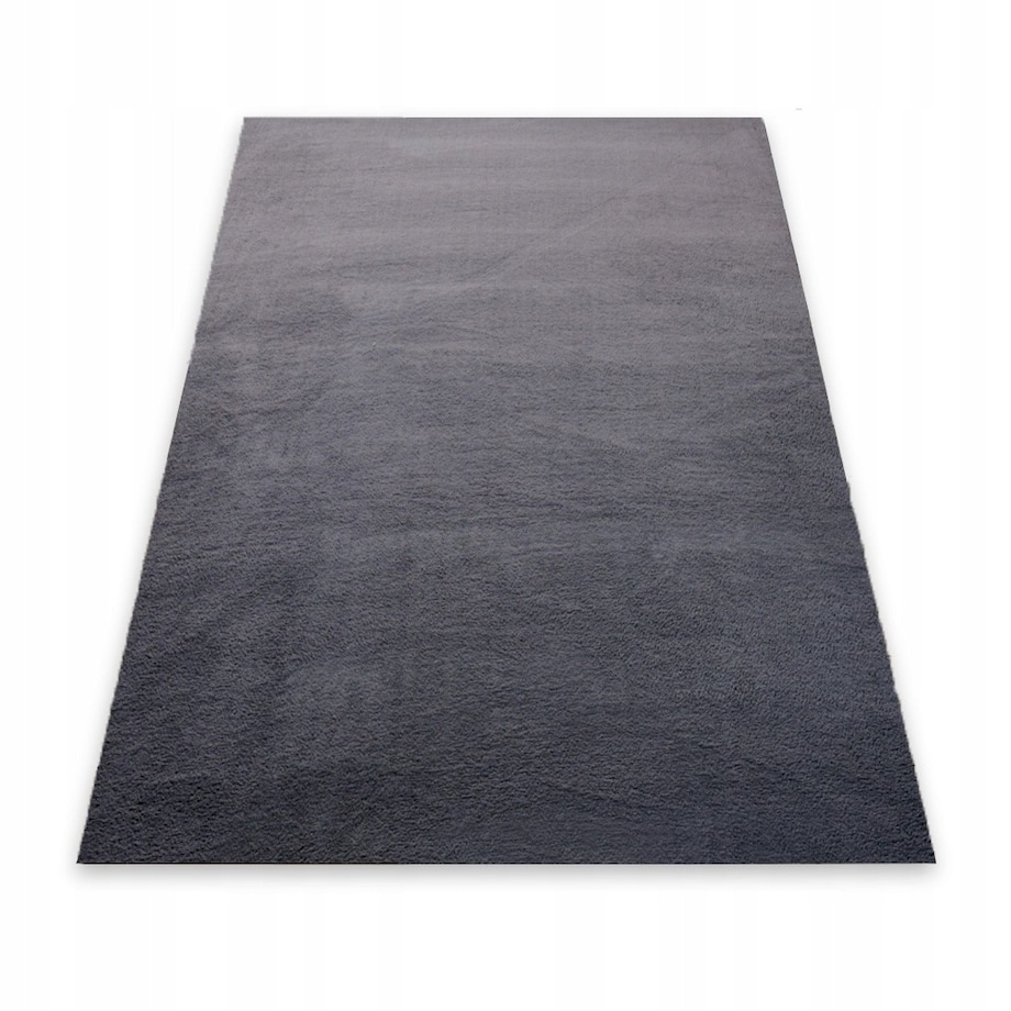 Dywan pluszowy ciemnoszary miękki miły rabbit 160x220 cm