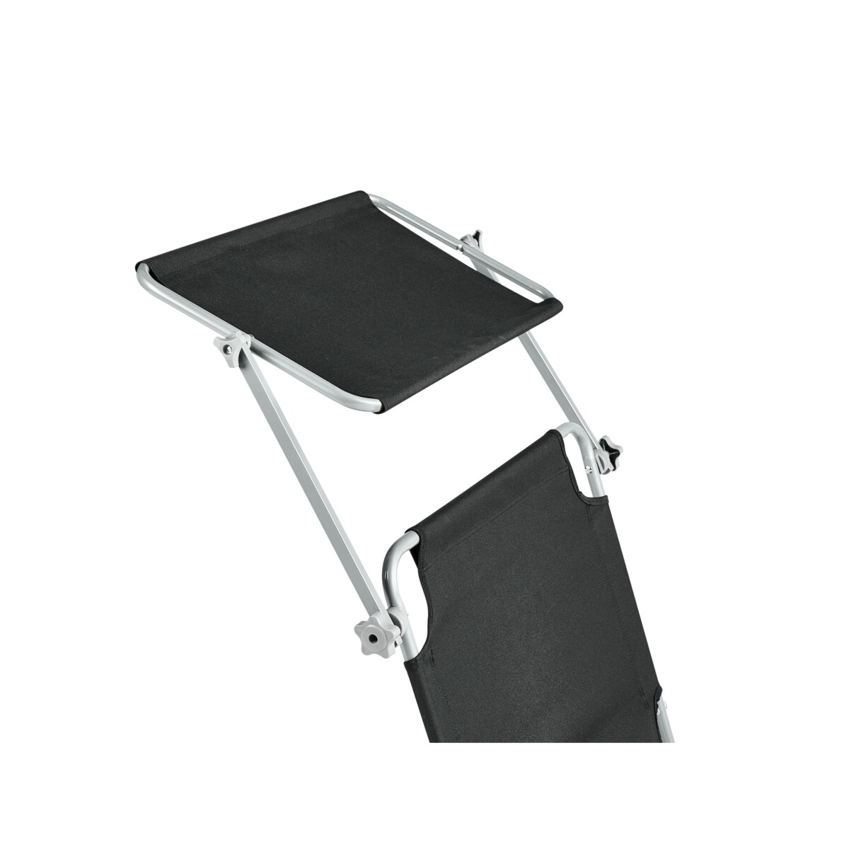 Leżak ogrodowy FOLIGNO Metal Czarny