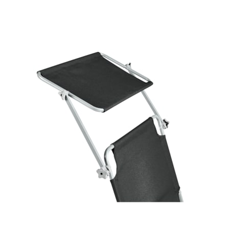 Leżak ogrodowy FOLIGNO Metal Czarny