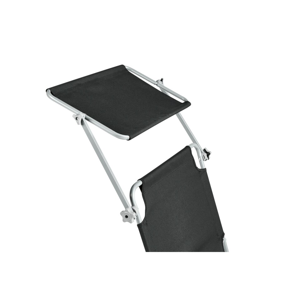 Leżak ogrodowy FOLIGNO Metal Czarny