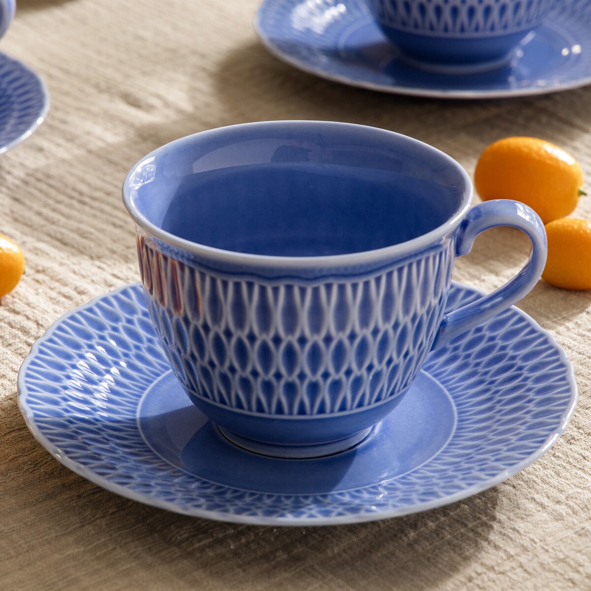 Zestaw kawowy 6 os. (18 el.) SOFIA SZAFIROWA