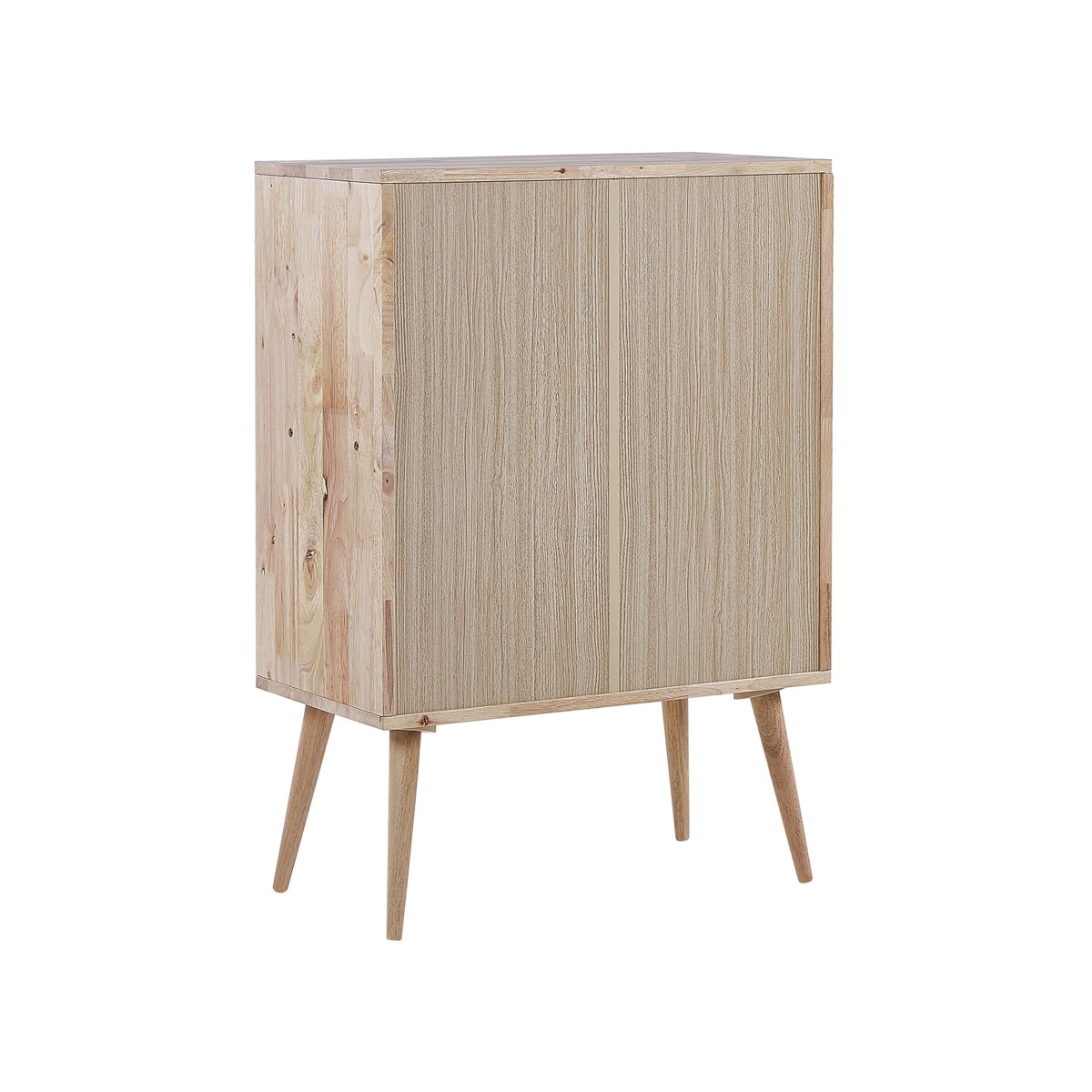Szafka dwudrzwiowa drewno kauczukowe jasne CHANDLER