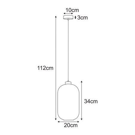 Lampa wisząca K-5731 z serii VILAR