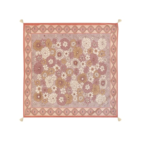 Koc piknikowy LASHARI 200 x 200 cm Brzoskwiniowy