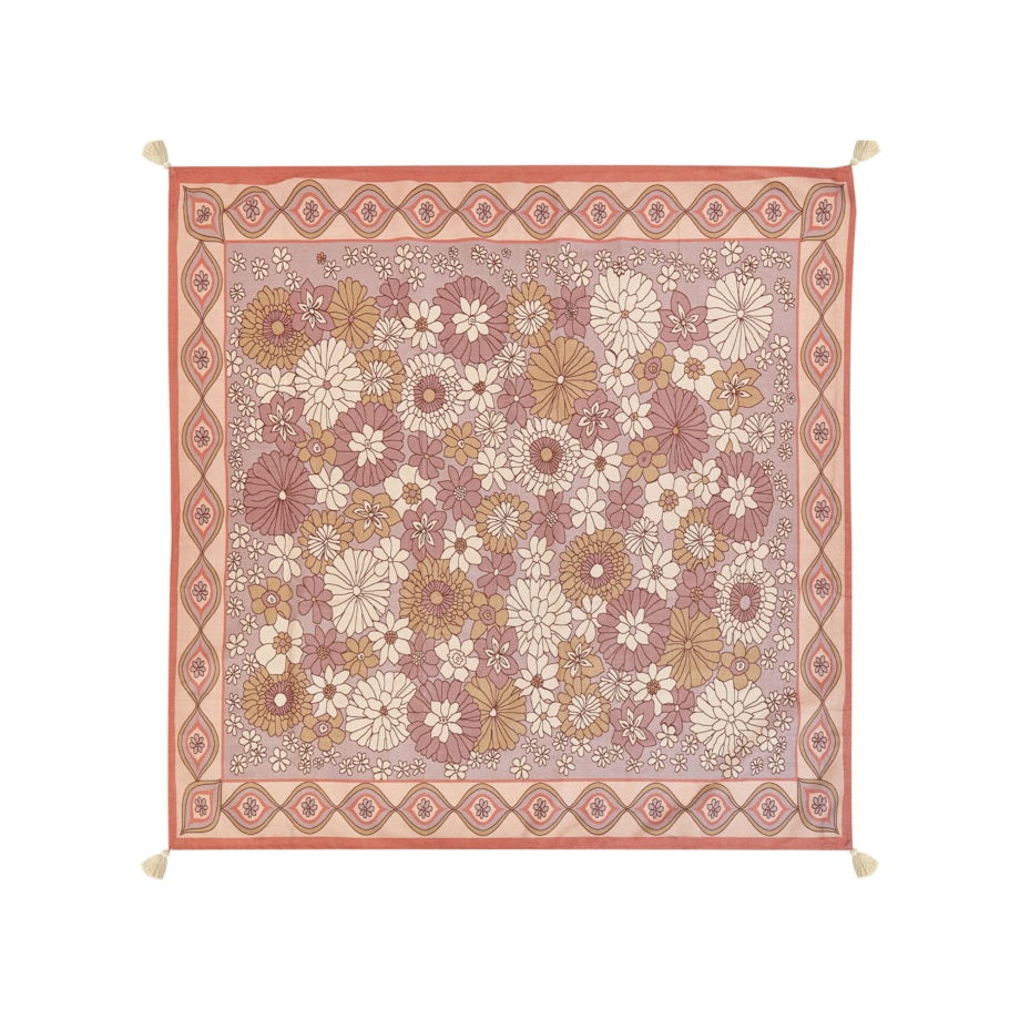 Koc piknikowy LASHARI 200 x 200 cm Brzoskwiniowy
