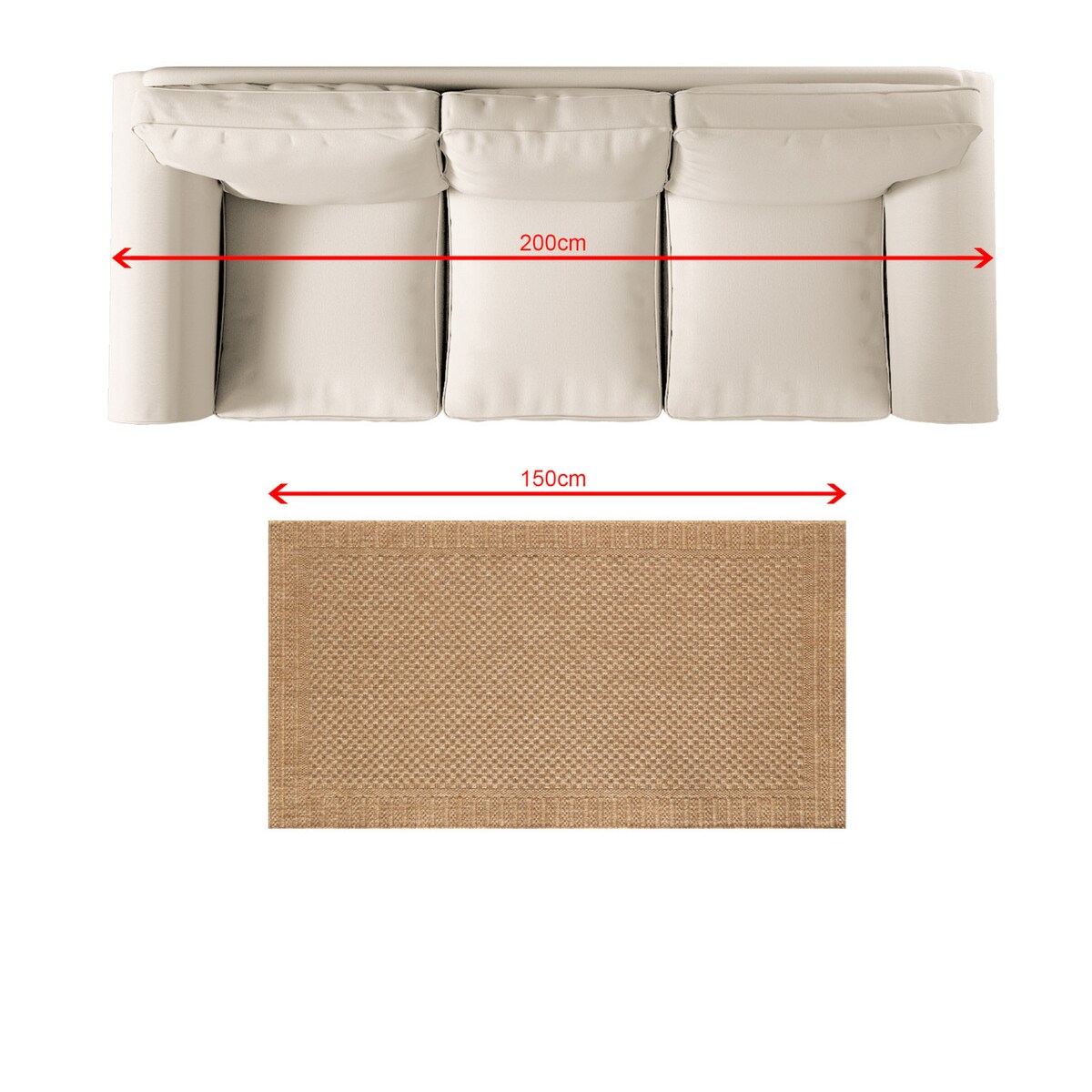 Dywan Corton camel 80x150 cm, 80x150 cm