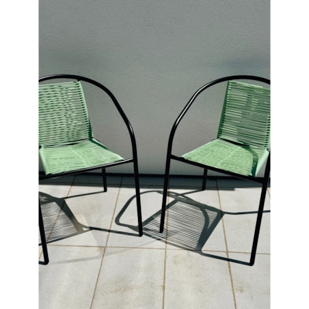 4 X Fotel Bistro Sznurkowy Wygodne Krzesło Ogrodowe Na Balkon Do Ogrodu