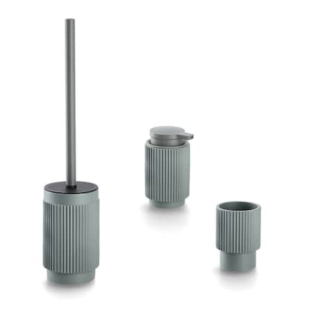 Prążkowany dozownik z poliresinu STRIPES, Ø 8 cm