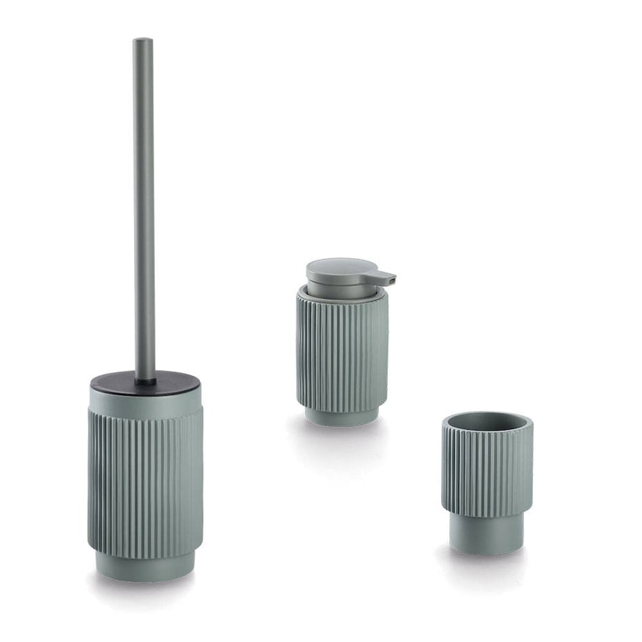 Prążkowany dozownik z poliresinu STRIPES, Ø 8 cm