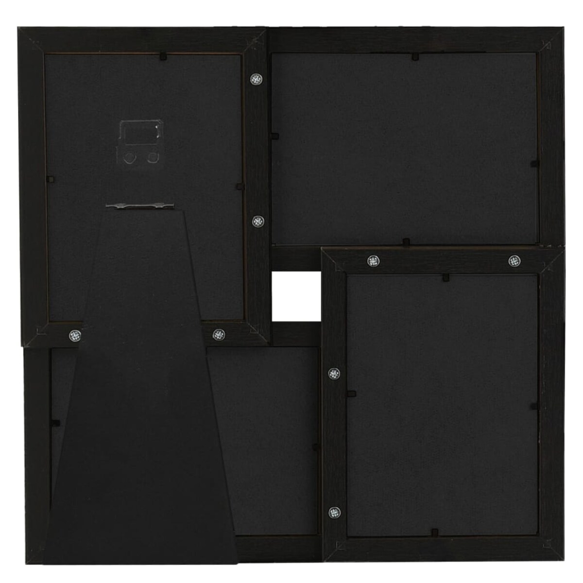 vidaXL Ramka na 4 zdjęcia 10x15 cm, czarna, MDF