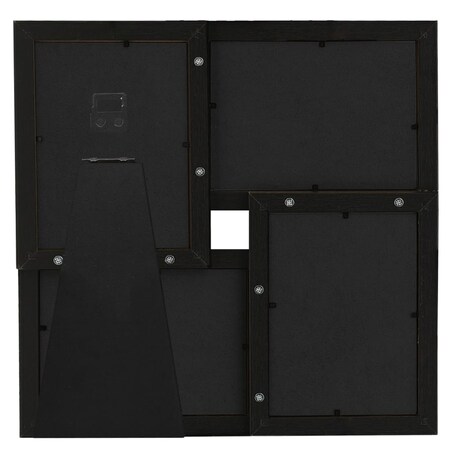 vidaXL Ramka na 4 zdjęcia 10x15 cm, czarna, MDF