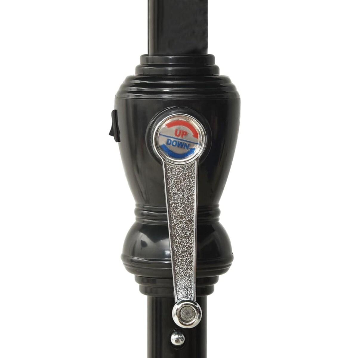 vidaXL Parasol ogrodowy z LED i stalowym słupkiem, taupe, 2x3 m