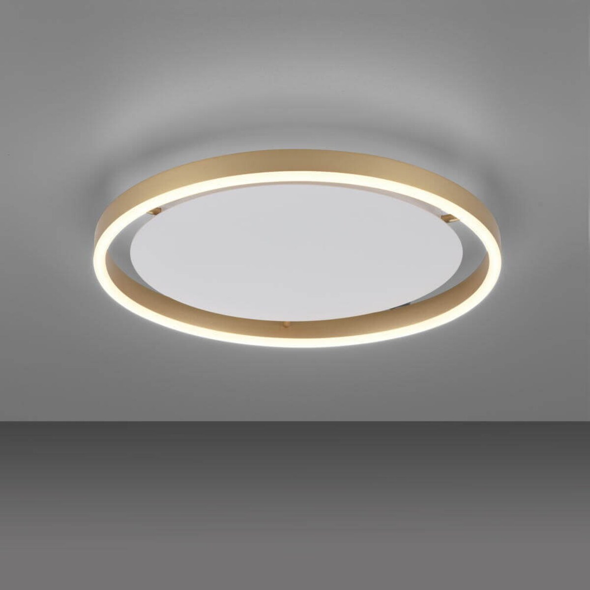 Ściemnialna lampa sufitowa Ritus 15391-60 LED 20W nad łóżko złota