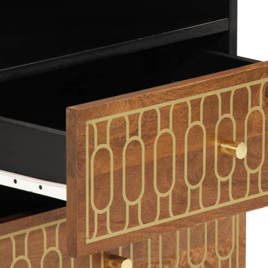 vidaXL Szafka nocna, 50x33x62 cm, lite drewno mango