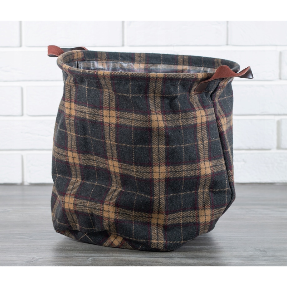 ORGANIZER IRIS na szafkę półkę W KRATĘ śr. 32cm
