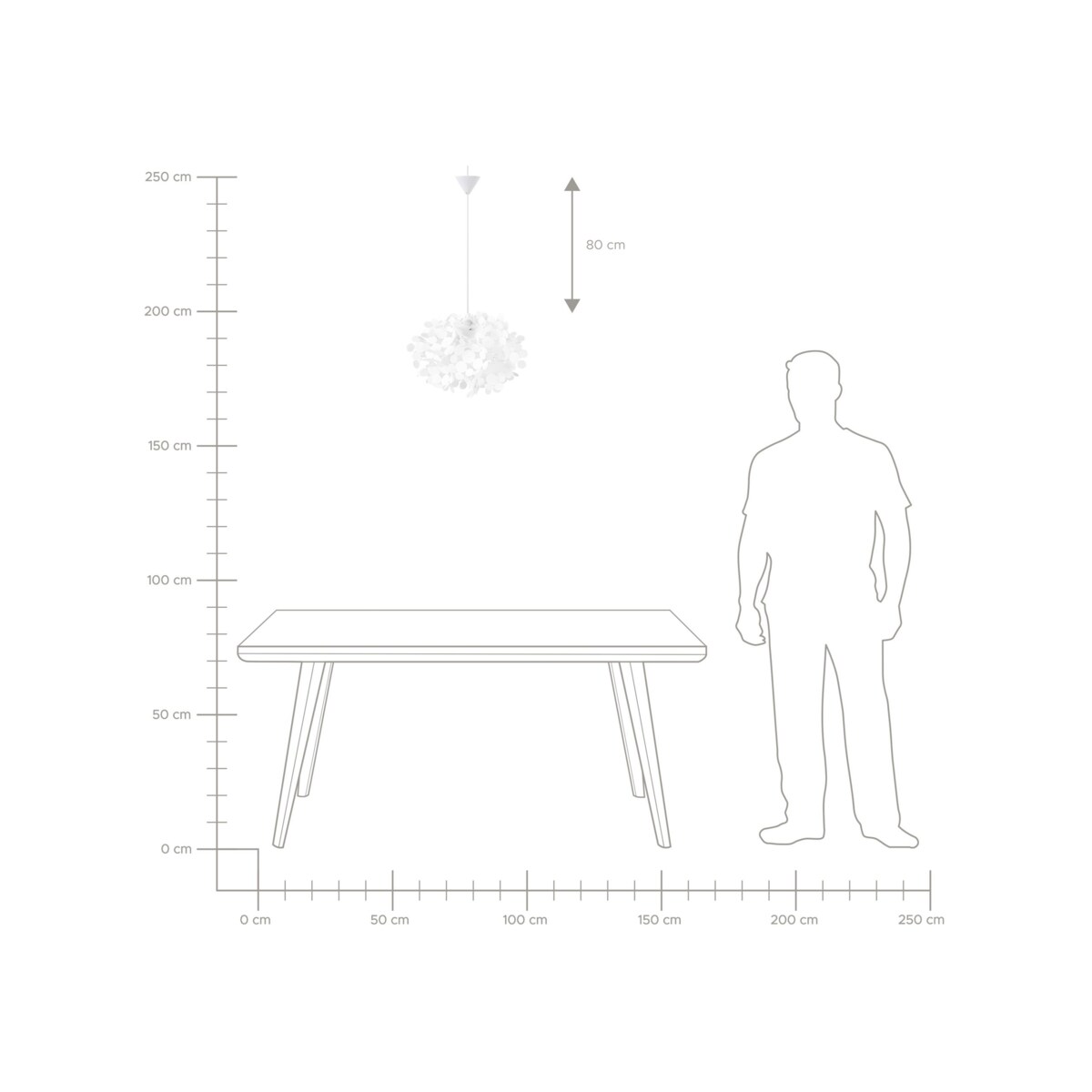 Lampa wisząca biała LAMONE