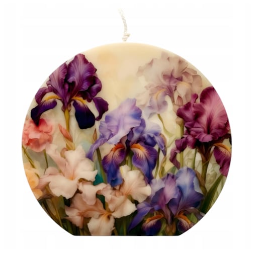 Świeczka Sojowa Świeca Dekoracyjna Prezent na Urodziny dla Kobiety Kwiaty