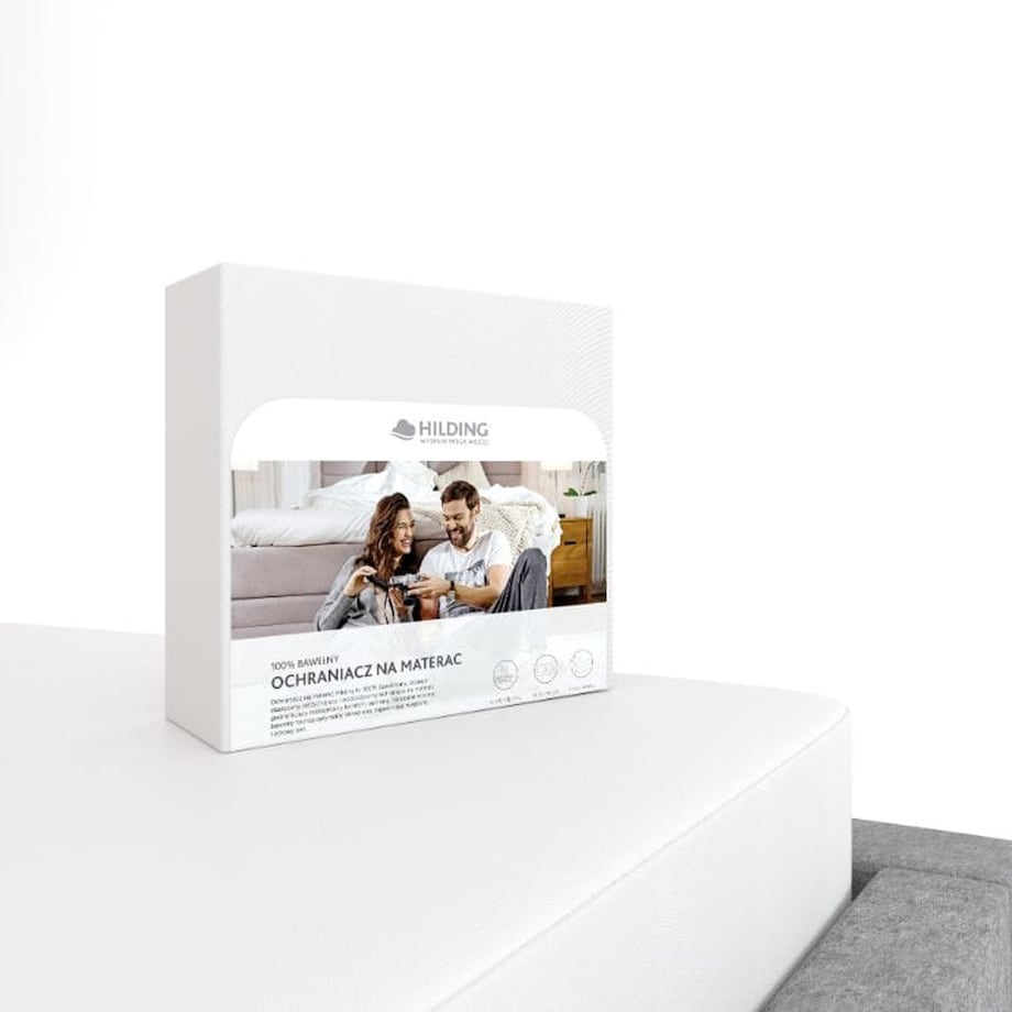 Ochraniacz na materac 160x200 HILDING bawełniany wodoodporny