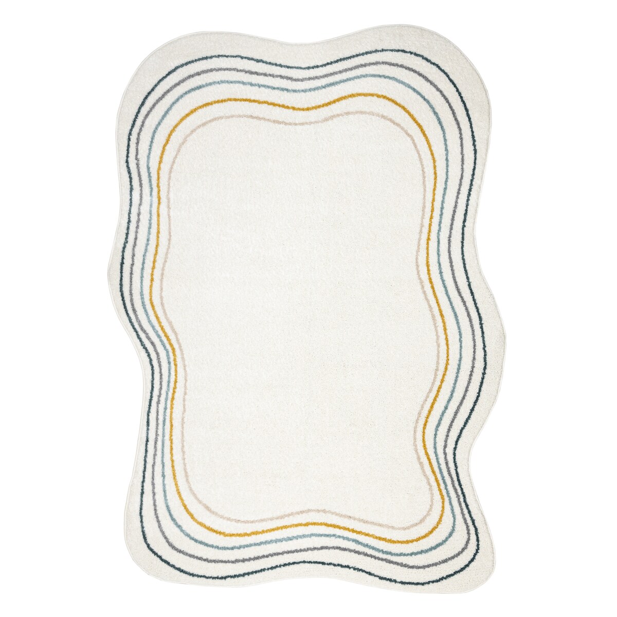 Dywan FUSION 5707 biały / ciemny zielony 160x220 cm