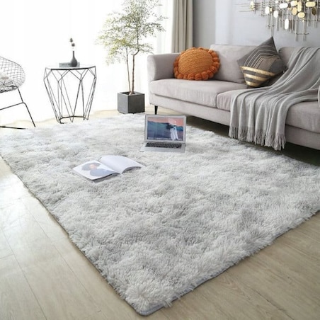 Dywan pluszowy 160x220 cm miękki shaggy włos 30 mm klasyczny