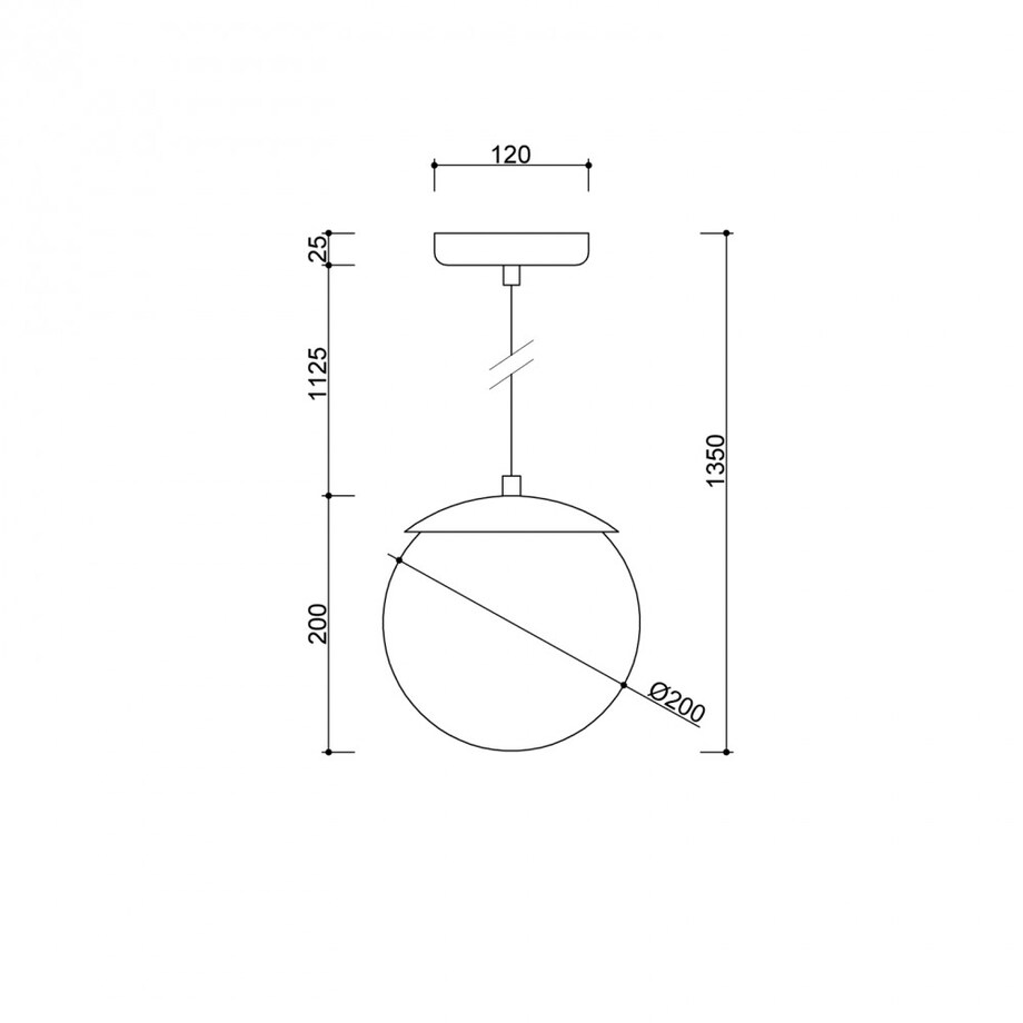 KUUL G czarna sufitowa lampa wisząca