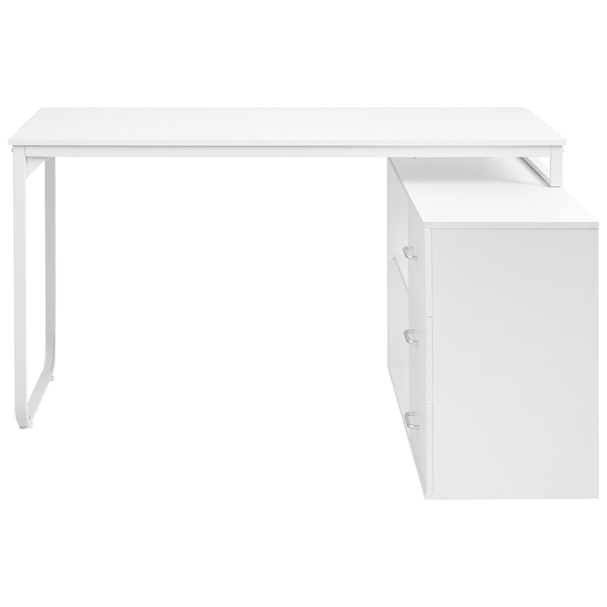 Biurko narożne SOGNE Biały 140 cm 100 cm