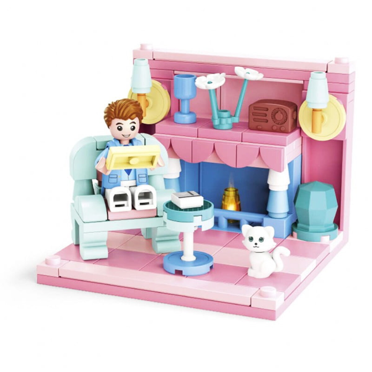 SALON - mini pokoik klocki - Sluban - 116 elementów