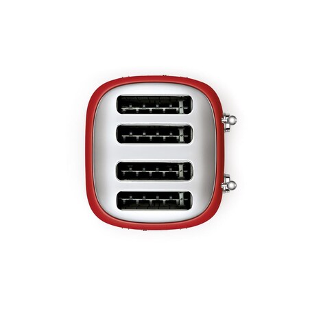 Toster elektryczny na 4 kromki czerwony 50's Style, SMEG
