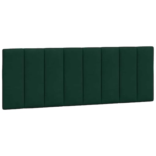 vidaXL Poduszka na wezgłowie, Hanko, ciemnozielona, 140 cm, aksamitna
