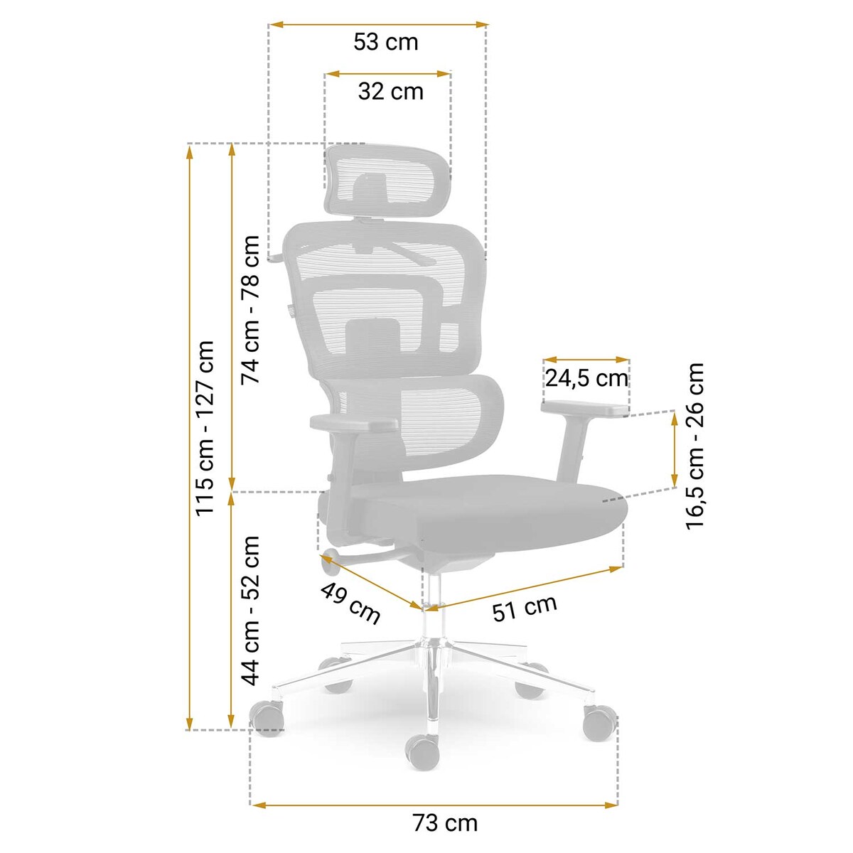 Fotel biurowy regulowany obrotowy Sofotel 240300 Nicea czarny