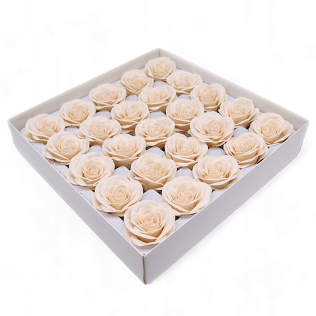 RÓŻA Z MYDŁA PŁATKI mydlane kwiaty do kompozycji bukietu pudełka vintage