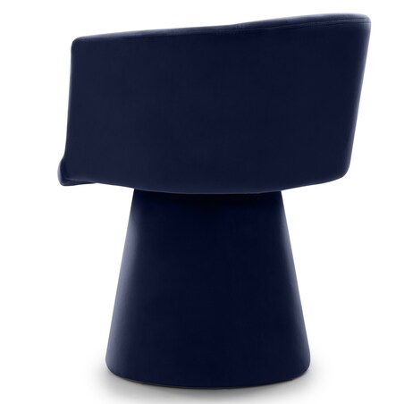 Krzesło obrotowe aksamitne granatowe Nalf