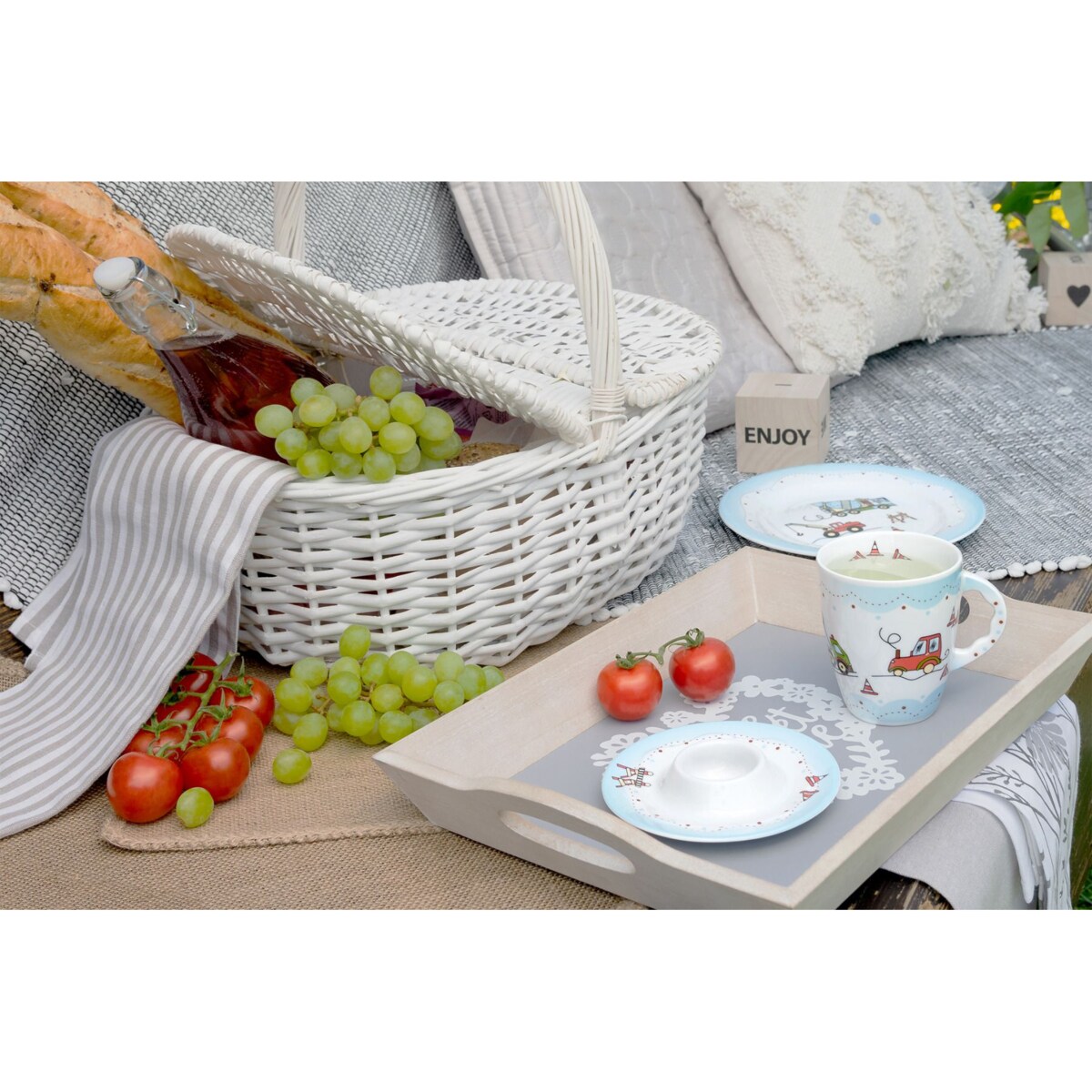 Zestaw dziecięcy dla 1 osoby 4 el. Samochody G475