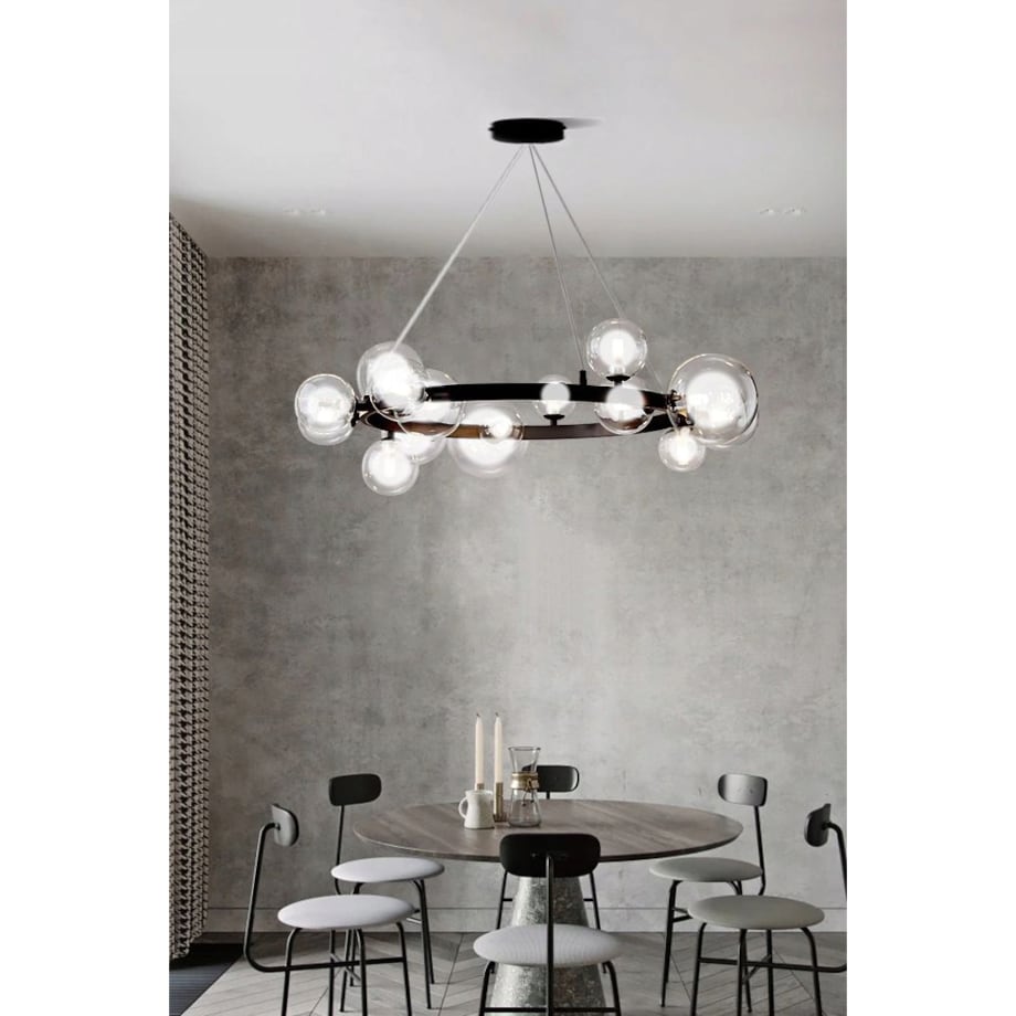 Lampa Sufitowa Wisząca Modern Loft Szklane Kule