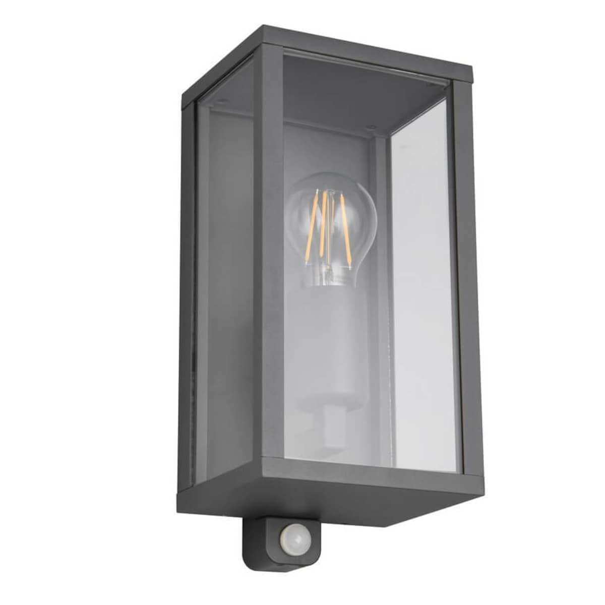 Elewacyjna lampa Garonne 201869142 Trio lampion z czujnikiem ruchu antracyt