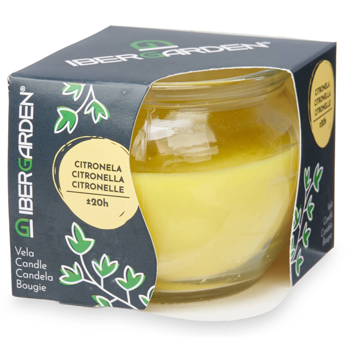 Świeca na komary słoiczek, citronella, 20 h palenia