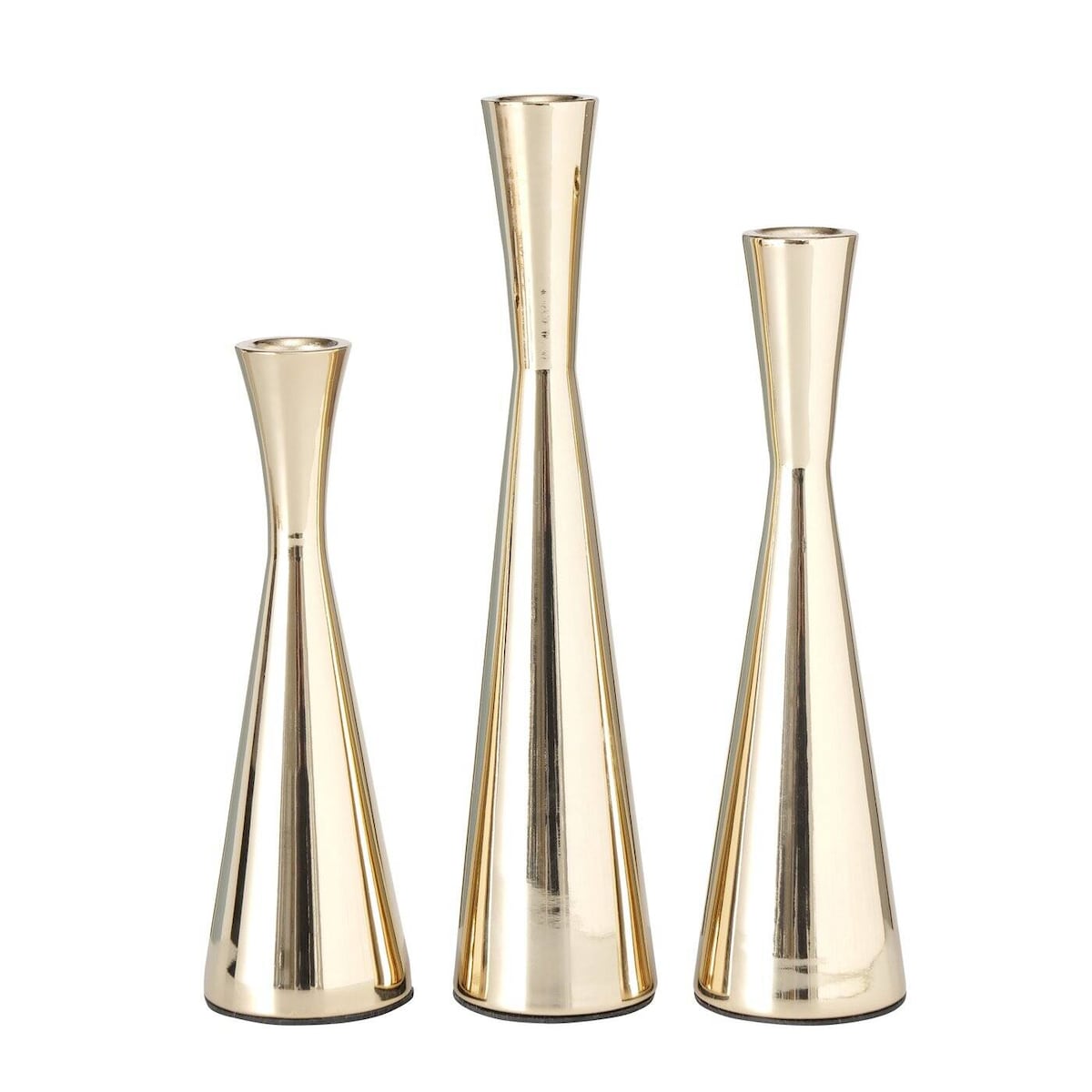 Świeczniki na jedną świecę CONE, 3 sztuki