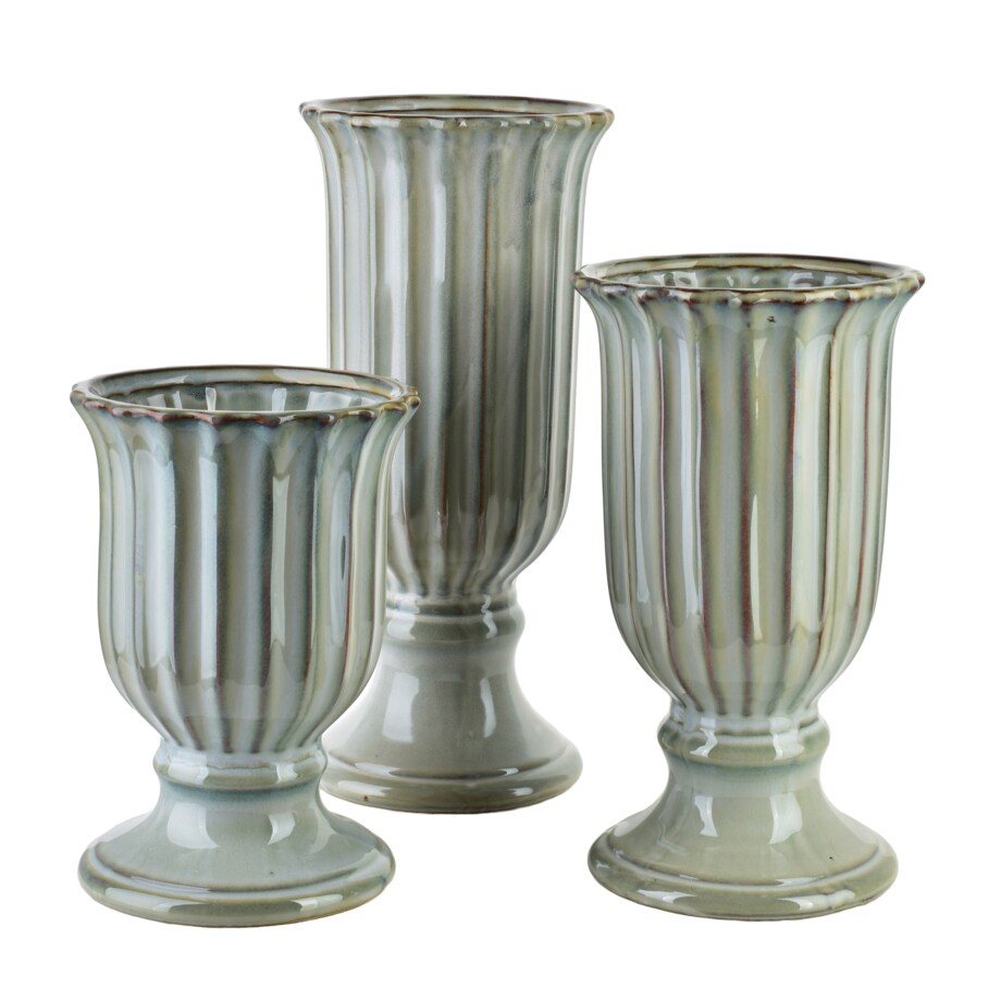 TENOS DARK Wazon 13.5x12.5x25cm