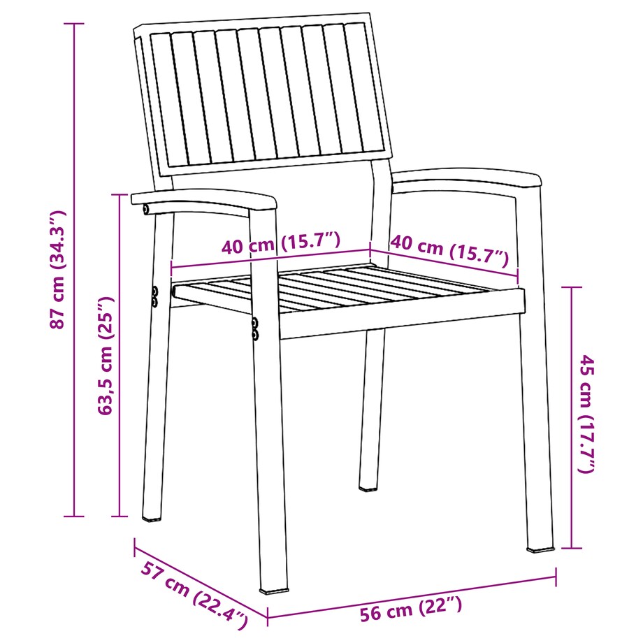vidaXL Zestaw obiadowy do ogrodu 5-częściowy z litego drewna akacjowego i metalu