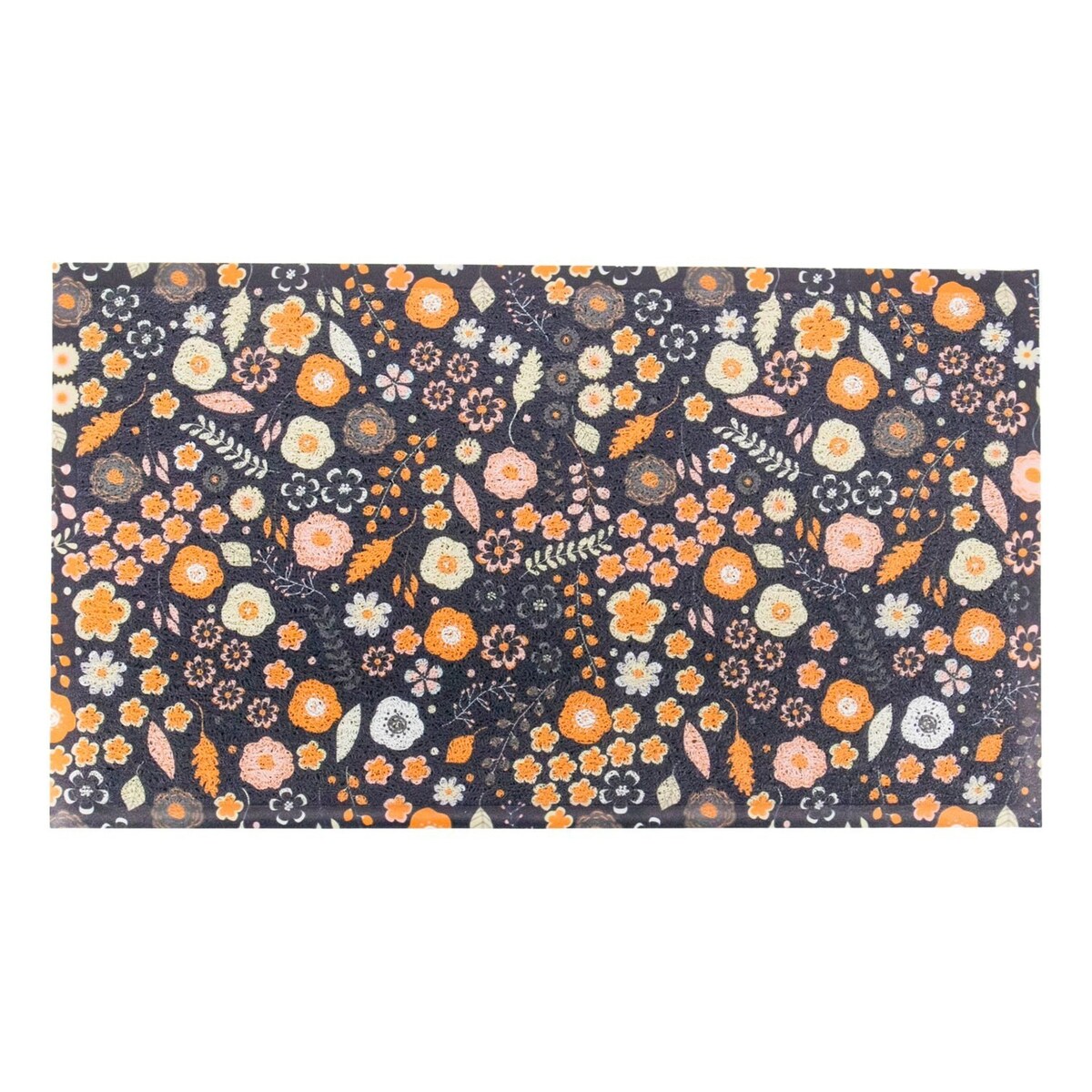 Wycieraczka z fioletowym wzorem kwiatowym – (70 x 40 cm)