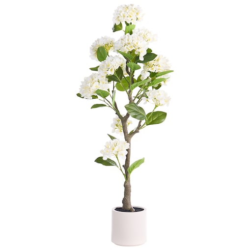 Sztuczna roślina HORTENSIUM 120 cm Biały