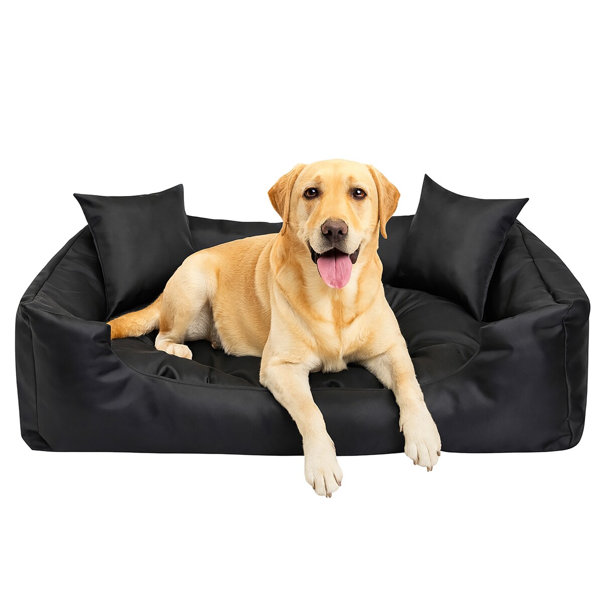 Legowisko Dla Psa Wodoodporne Posłanie Kanapa Sofa 130X105 Cm Czarne