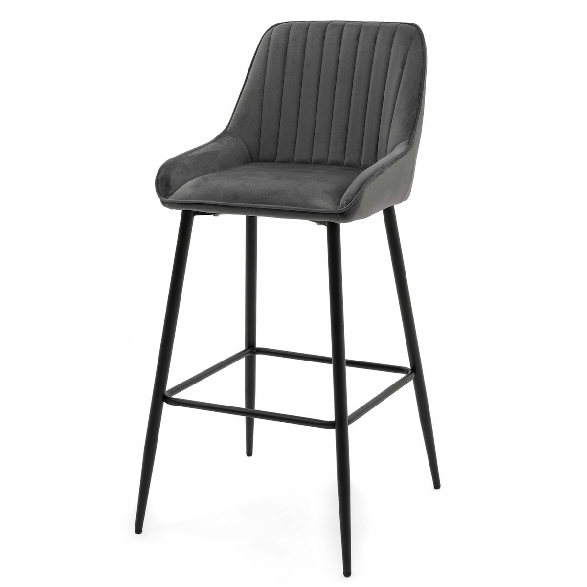 Hoker tapicerowany welurowy do salonu jadalni barowy glamour PASSO