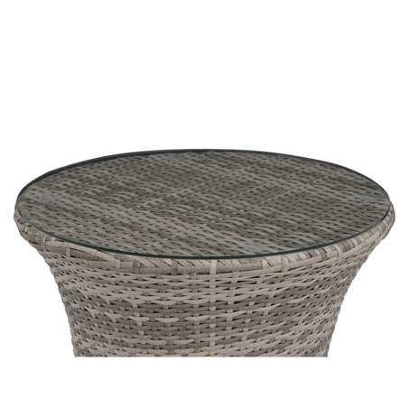 Zestaw mebli balkonowych z poduszkami CAPRI Technorattan Szary