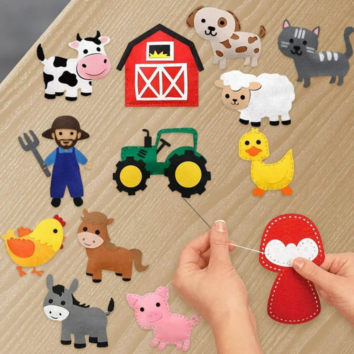 Farma - filcowy zestaw do szycia DIY - 12 elementów