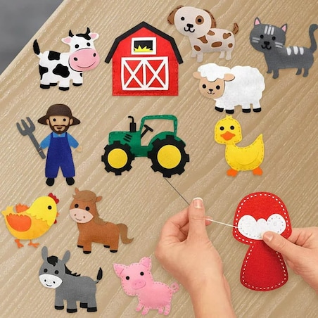 Farma - filcowy zestaw do szycia DIY - 12 elementów