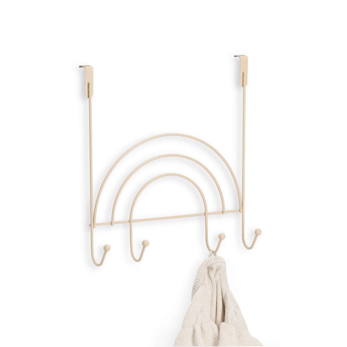 Wieszak na drzwi z haczykami, metal