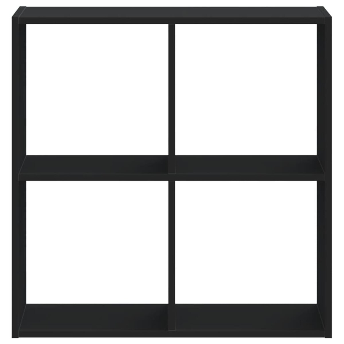 vidaXL Regał, czarny, 68,5x32x68,5 cm, materiał drewnopochodny